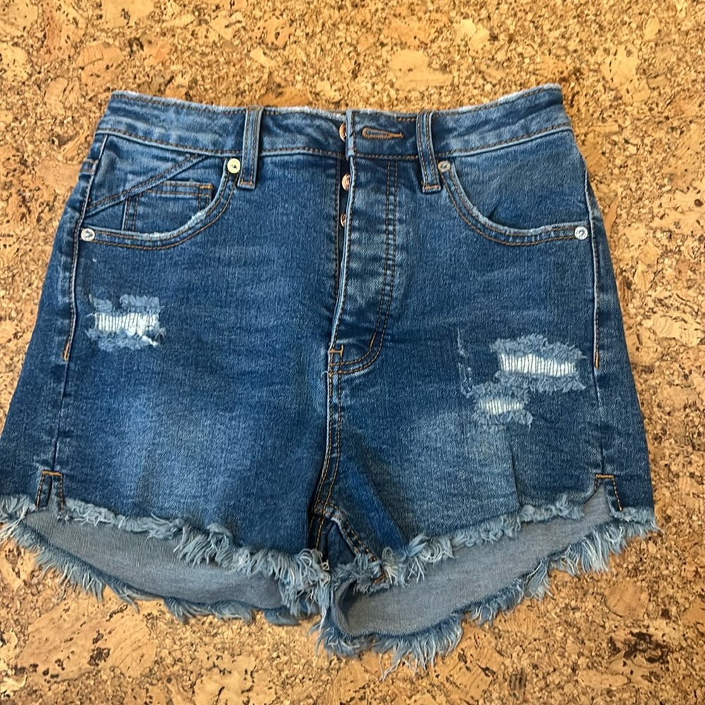 Free People denim shorts